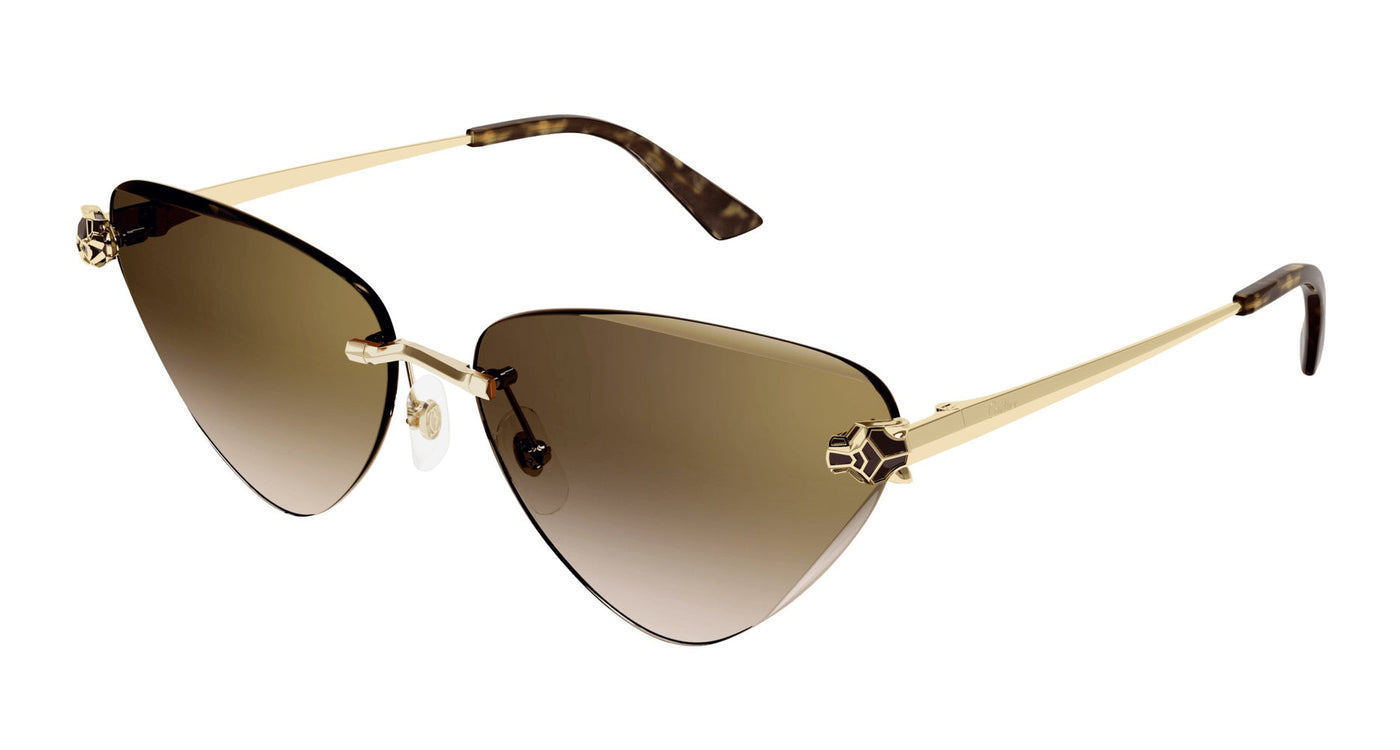 Cartier Men's Panthere Classic Cat Eye Sunglasses