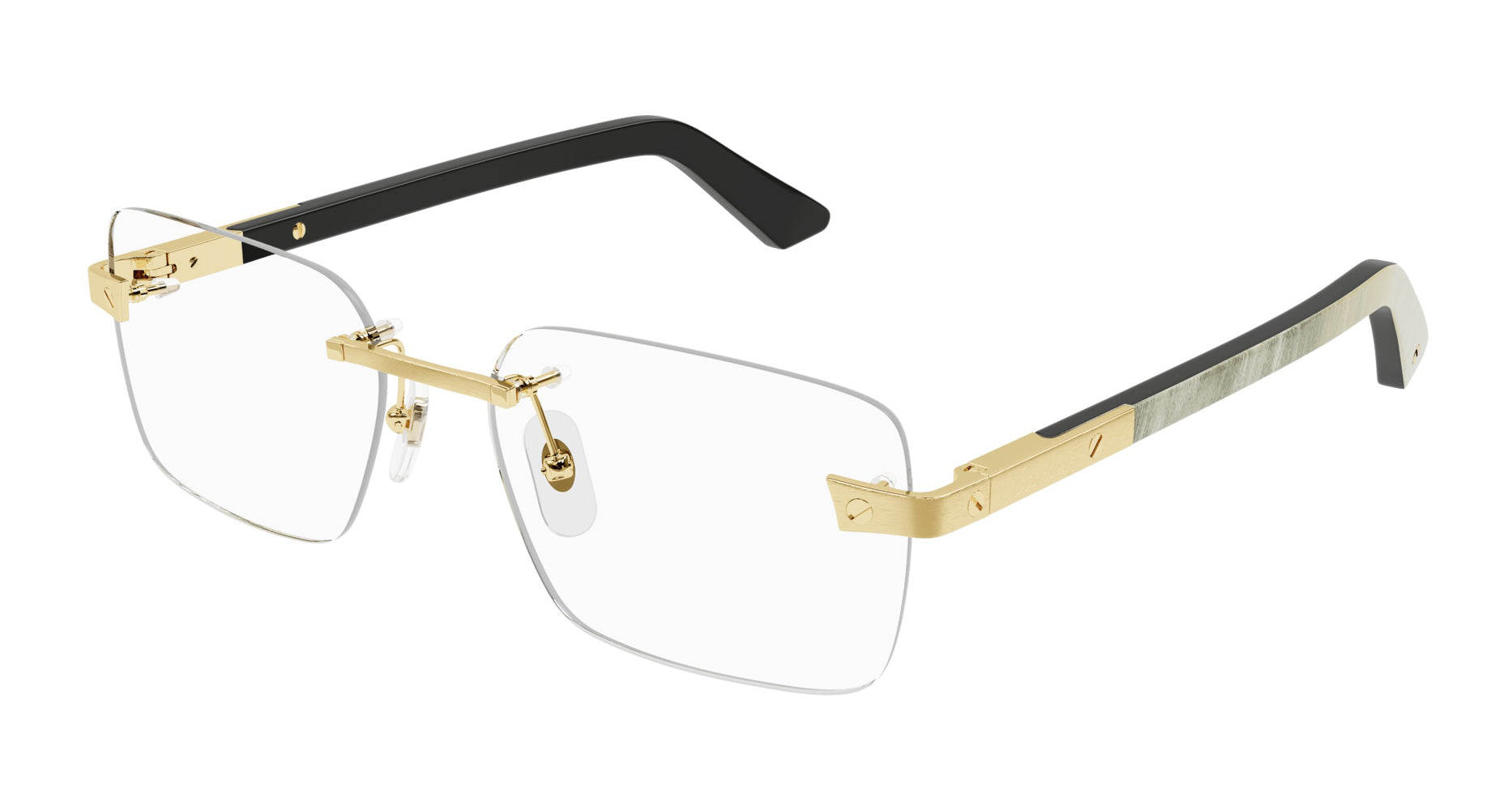 Cartier ct0201o 001 metal mens eyeglasses clearance
