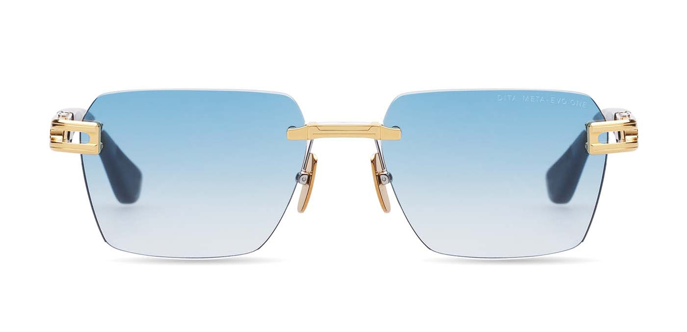 Dita Meta-Evo One DTS147 Yellow Gold-Arctic Swirl/Turquoise Gradient #colour_yellow-gold-arctic-swirl-turquoise-gradient