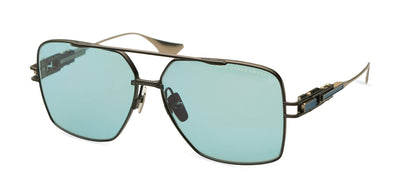 Dita Grand-Emperik DTS159 Matte Black-Antique Silver/Dark Turquoise #colour_matte-black-antique-silver-dark-turquoise