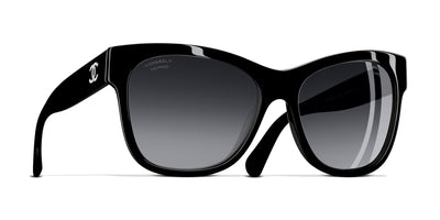 CHANEL ACETATE SQUARE CC Sunglasses 5380-Blue $250.00 - PicClick