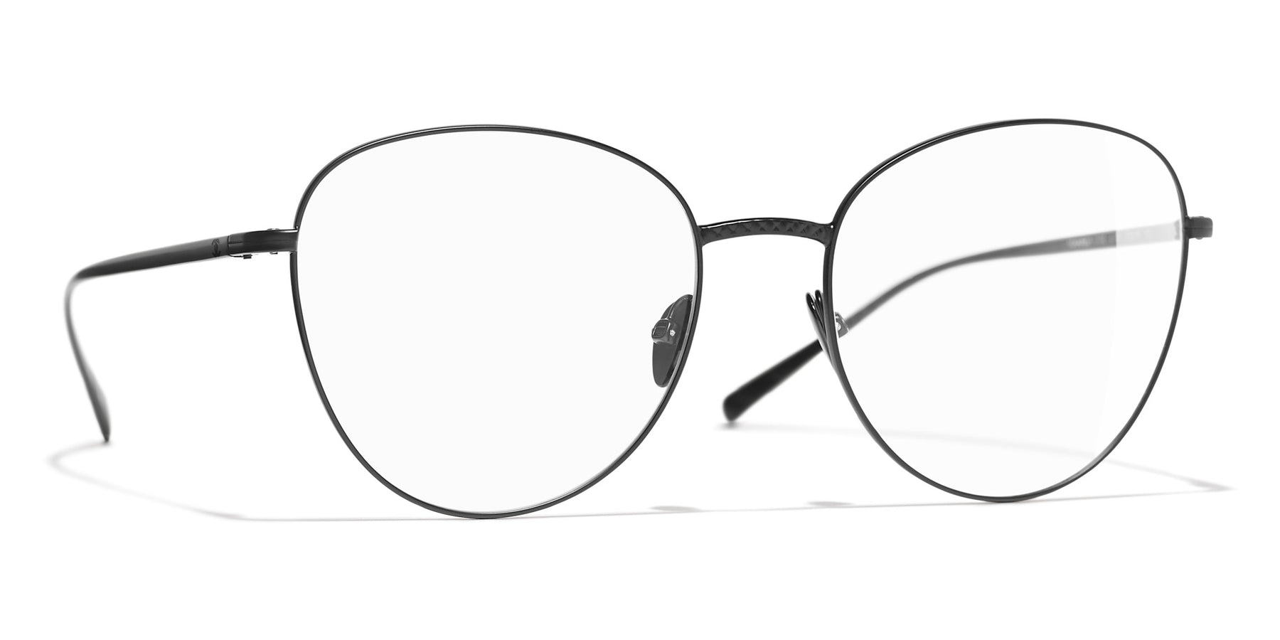 Chanel Round Eyeglasses - Metal, Gold - UV Protected - Women's Sunglasses - 2186 C395