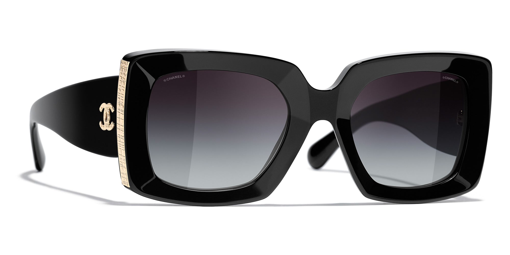 chanel goggles CHANEL 5435 Rectangle Acetate Sunglasses