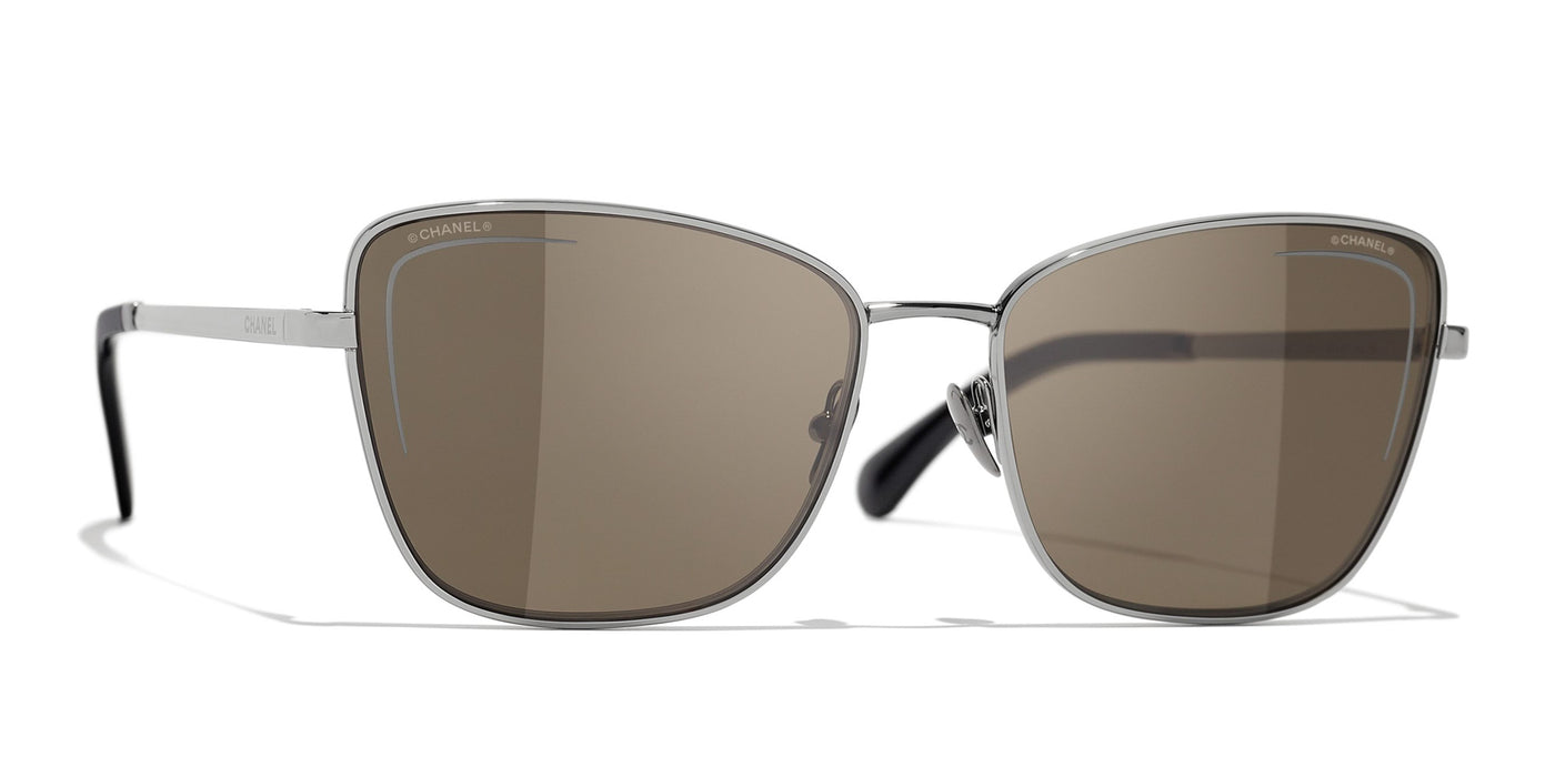 CHANEL Metal Pilot Sunglasses 4256 Black 1289424