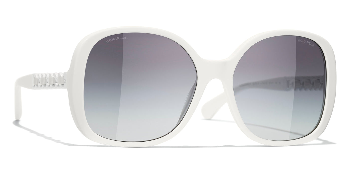 Chanel 5474Q C1461S1 52-21 Bordeaux Sunglasses w/ Violet Gradient