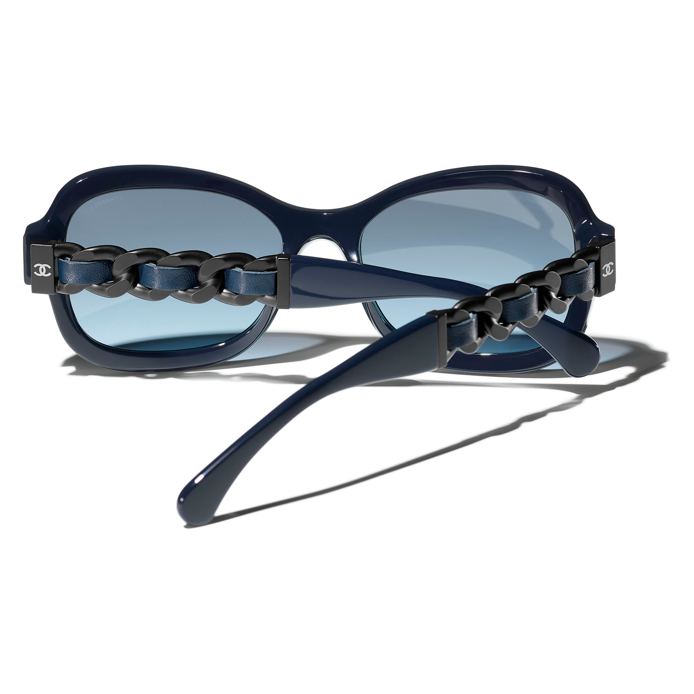 Chanel Black 5465-Q Chain-Link Sunglasses Chanel