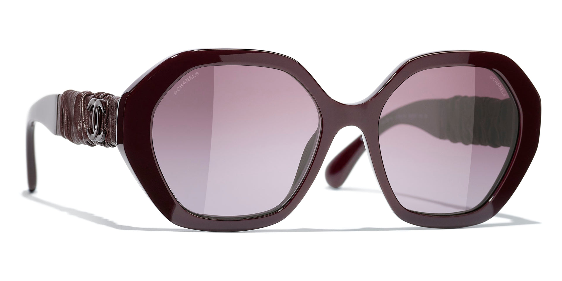 Chanel 5475Q 1461/S1 Sunglasses Round Sunglasses Red