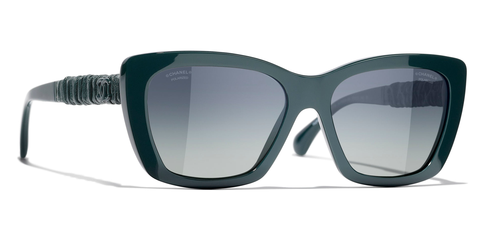 Chanel Round Sunglasses 2023 SS, Green