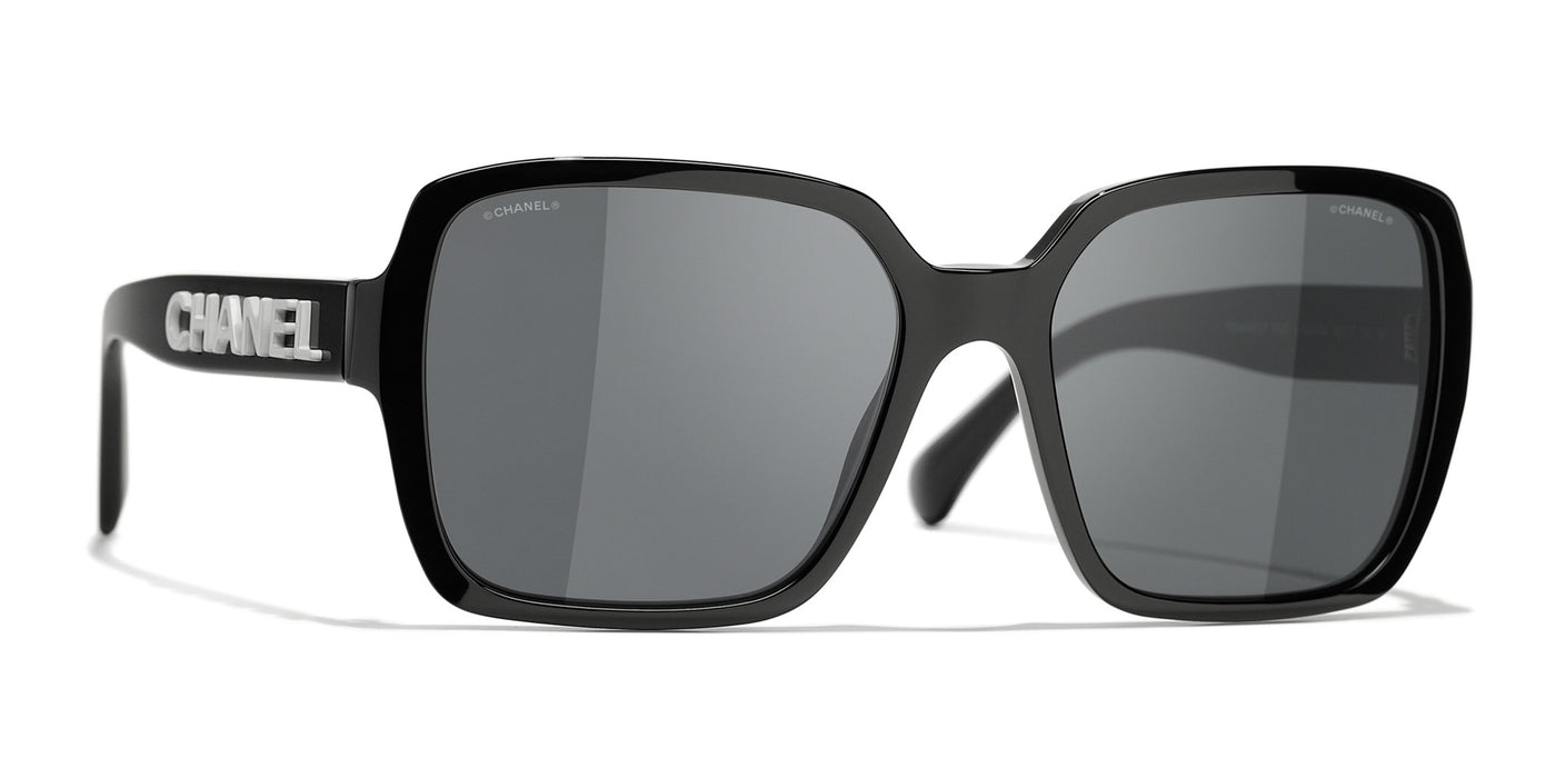 CHANEL 5408 Square Acetate Sunglasses | Fashion Eyewear US