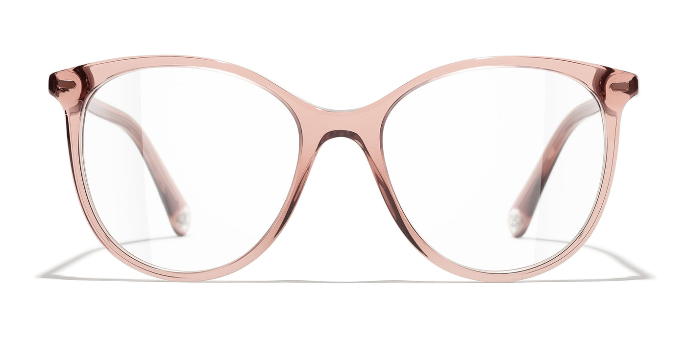 Chanel 3432 Glasses Brown Pantos Women