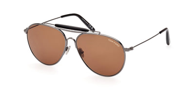 Tom Ford Raphael-02 TF995 Shiny Gunmetal/Brown #colour_shiny-gunmetal-brown