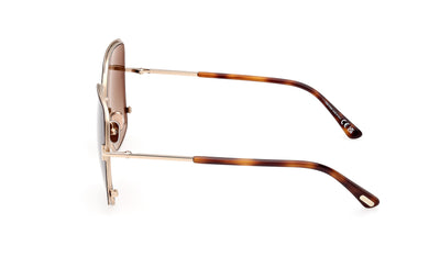 Tom Ford Raphaela TF1006 Shiny Dark Brown/Gradient Brown #colour_shiny-dark-brown-gradient-brown