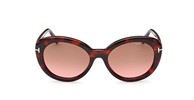 Tom Ford Lily-02 TF1009 Red Havana/Gradient Smoke #colour_red-havana-gradient-smoke