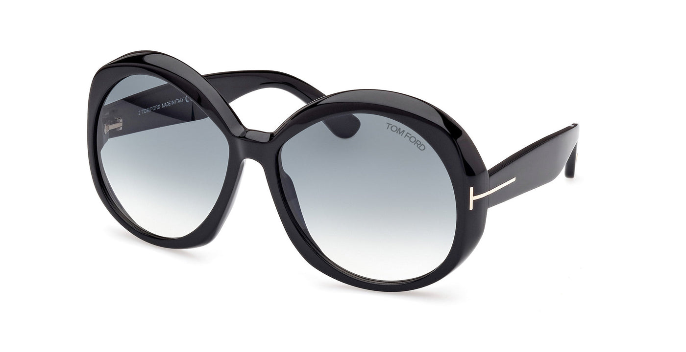 Tom Ford Annabelle TF1010 Shiny Black/Gradient Smoke #colour_shiny-black-gradient-smoke