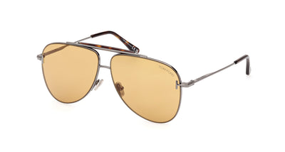 Tom Ford Brady TF1018 Shiny Gunmteal/Brown #colour_shiny-gunmteal-brown