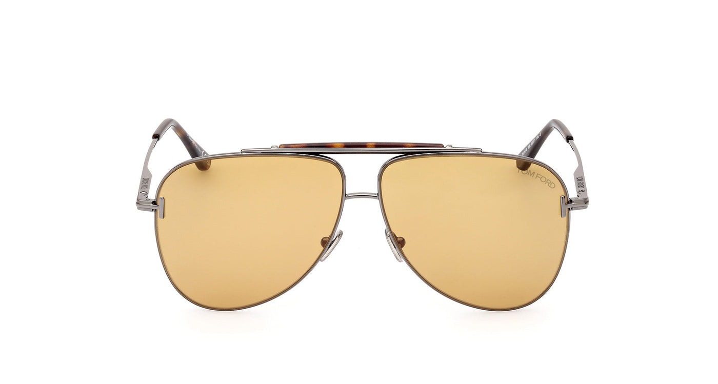 Tom Ford Brady TF1018 Shiny Gunmteal/Brown #colour_shiny-gunmteal-brown