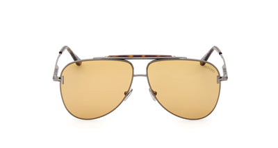 Tom Ford Brady TF1018 Shiny Gunmteal/Brown #colour_shiny-gunmteal-brown