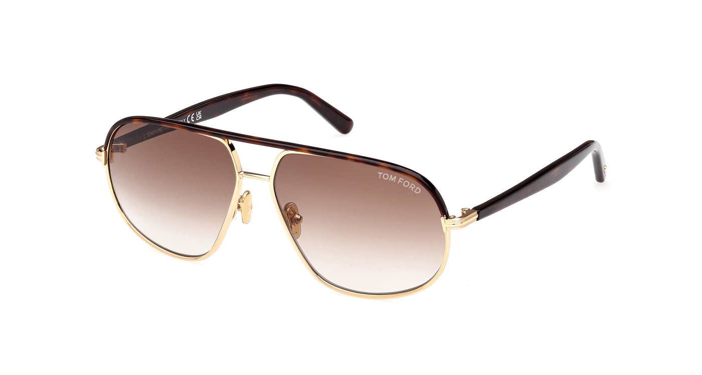 Tom Ford Maxwell TF1019 Shiny Deep Gold/Brown Gradient #colour_shiny-deep-gold-brown-gradient