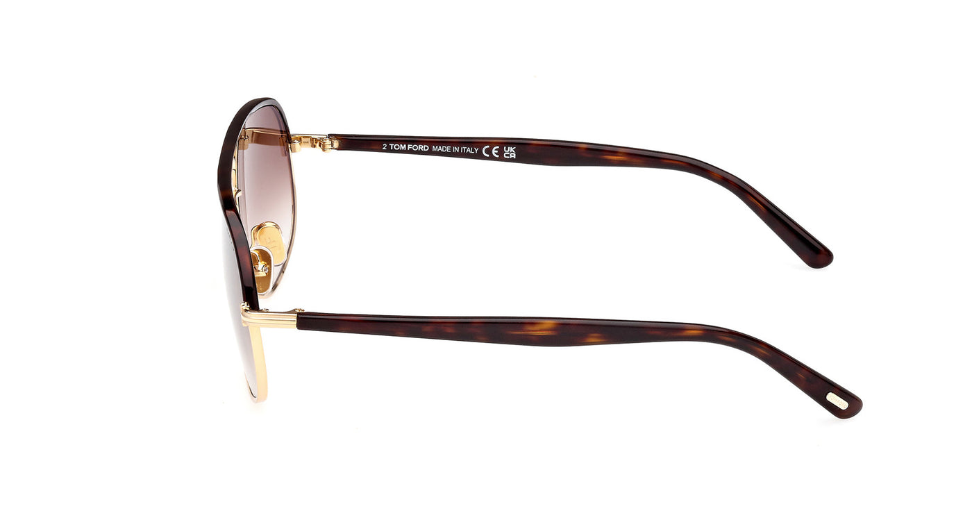 Tom Ford Maxwell TF1019 Shiny Deep Gold/Brown Gradient #colour_shiny-deep-gold-brown-gradient