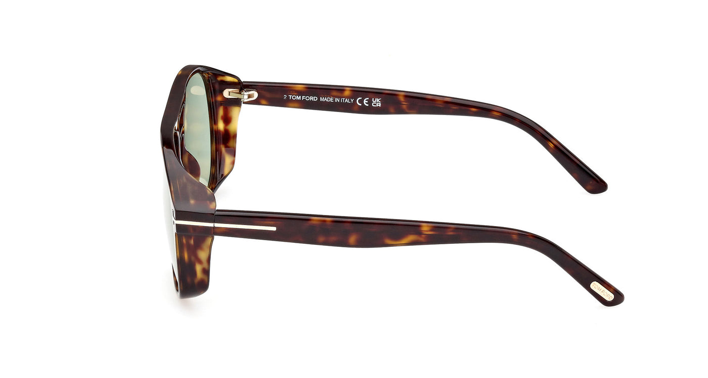 Tom Ford Rosco TF1022 Dark Havana/Green #colour_dark-havana-green