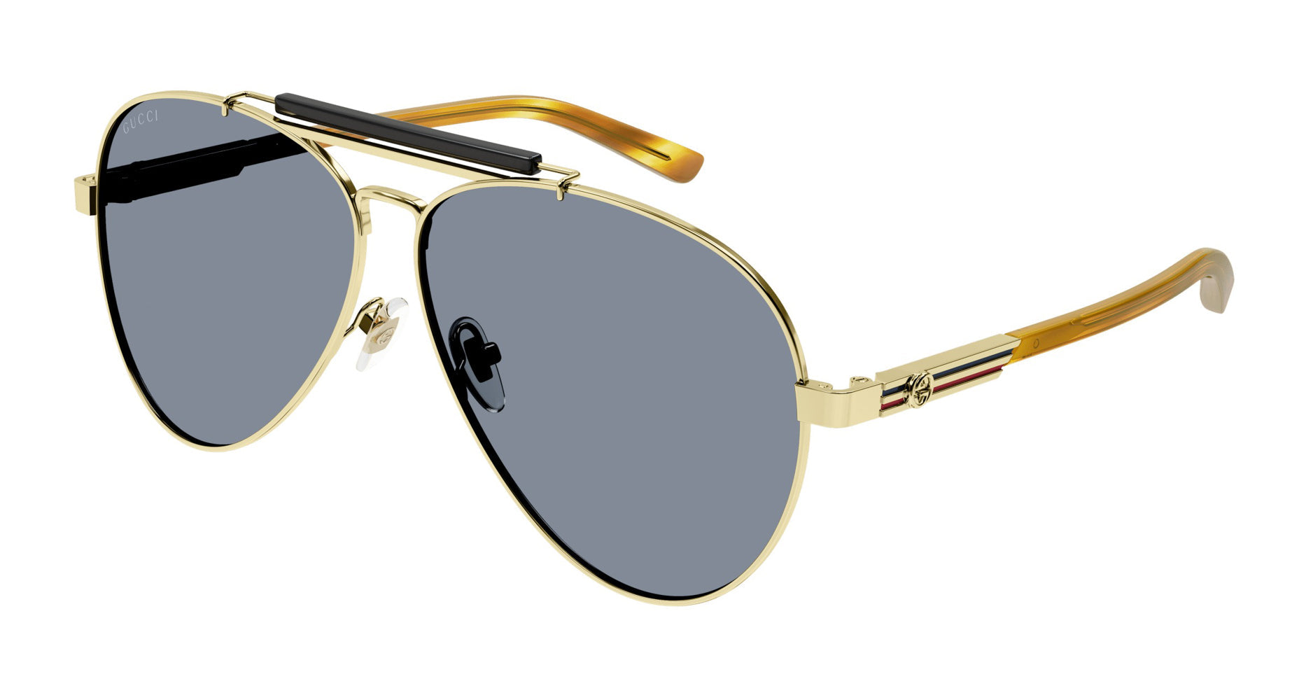 Gucci GG1287S Aviator Sunglasses | Fashion Eyewear US
