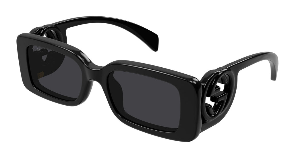 Amazon.com: Gucci GG1215S 002 Sunglasses Women's Black/Grey Rectangle Shape  51mm : Clothing, Shoes & Jewelry