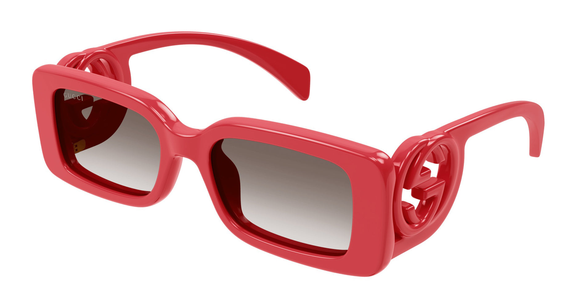 Gucci ivory rectangular sunglasses