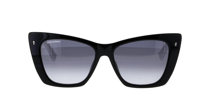 New Sunglasses Dsquared2 ICON 0006/S Black White  cateye with case and cloth Sunglasses Dsquared ICON 0006/S 204883 (CCP GO) 204883 Woman  main image 4