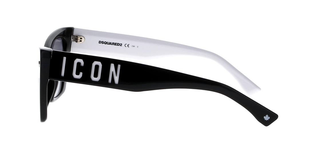 New Sunglasses Dsquared2 ICON 0006/S Black White  cateye with case and cloth Sunglasses Dsquared ICON 0006/S 204883 (CCP GO) 204883 Woman  main image 3