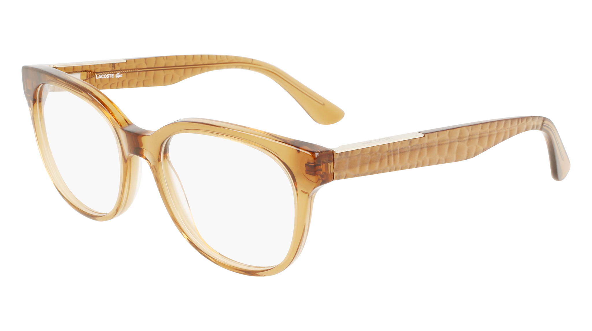 Lacoste gold frame glasses deals