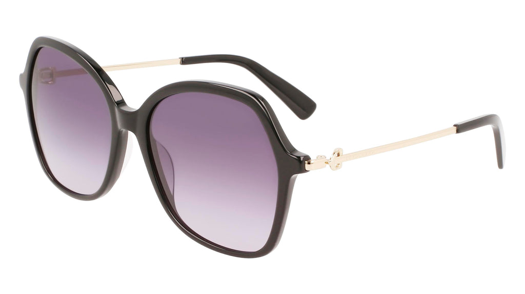 Longchamp Paris Sunglasses Tortoise Gold Logo Square Havana LO705S NWT $260 Longchamp LO705S Square Sunglasses | Fashion Eyewear US main image 3