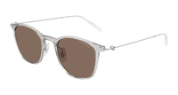 Montblanc MB0098S Grey/Brown #colour_grey-brown