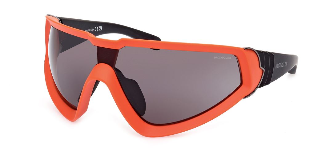 MONCLER　ML0249 43A WRAPID　サングラス オレンジ Moncler Wrapid ML 0249 Shield Sunglasses | Fashion Eyewear US