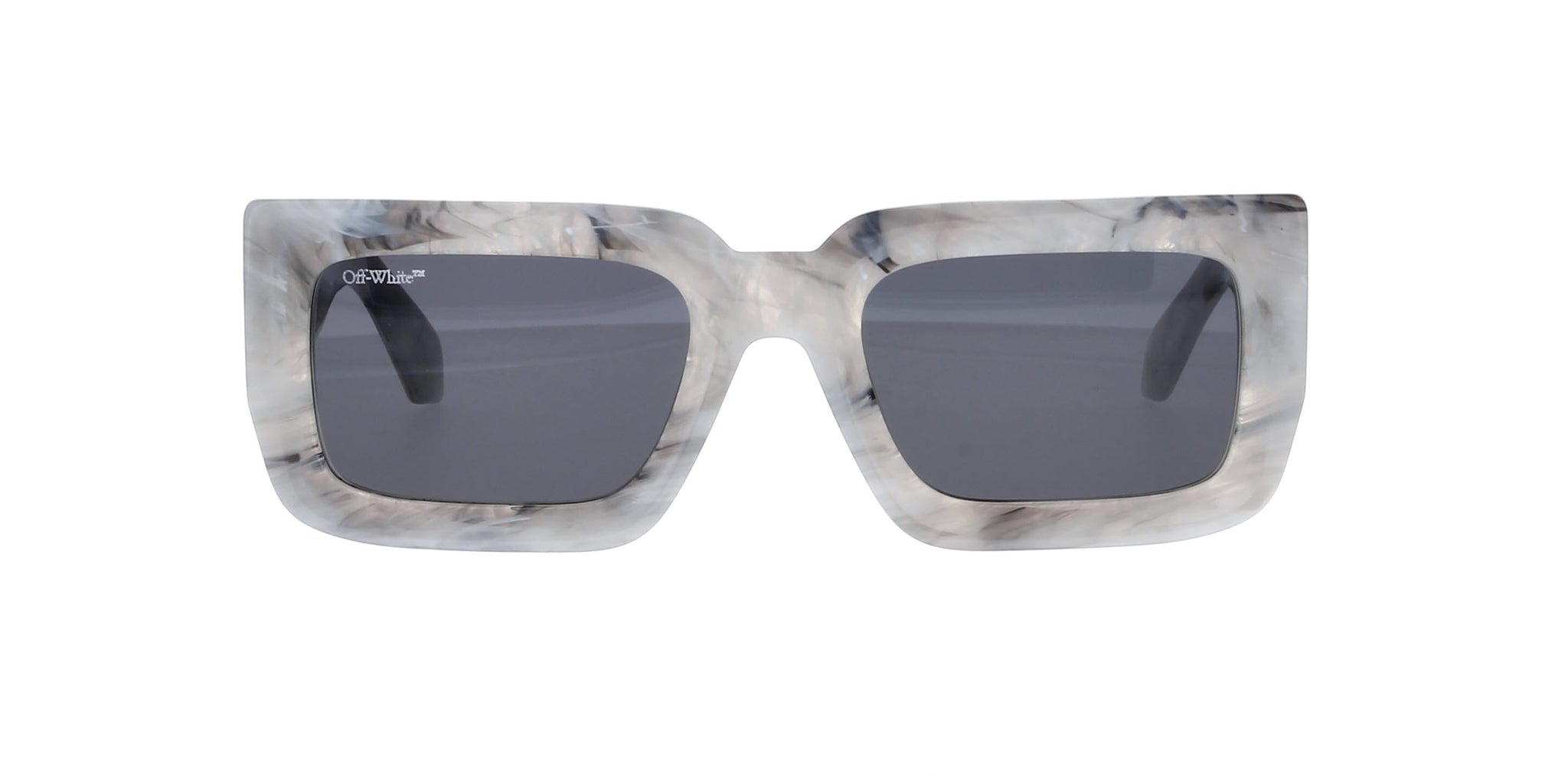 Off-White Boston Sunglasses OERI073S23PLA0010807 Marble Frame Dark Grey  Lens