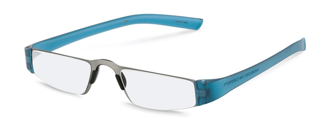 Porsche Design Readers P8801 Silver-Light Blue #colour_silver-light-blue