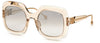 Philipp Plein SPP065S Shiny Beige/Pink-Sliver Mirror #colour_shiny-beige-pink-sliver-mirror