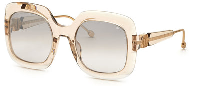 Philipp Plein SPP065S Shiny Beige/Pink-Sliver Mirror #colour_shiny-beige-pink-sliver-mirror