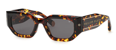 Philipp Plein SPP066M Dark Havana Spotted Brown/Smoke #colour_dark-havana-spotted-brown-smoke