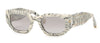 Philipp Plein SPP066M Marmorized Ivory/Smoke-Sliver Mirror #colour_marmorized-ivory-smoke-sliver-mirror