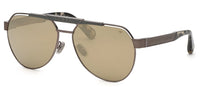 Philipp Plein SPP073M Shiny Gunmetal W-Matt Grey Parts/Brown-Gold #colour_shiny-gunmetal-w-matt-grey-parts-brown-gold