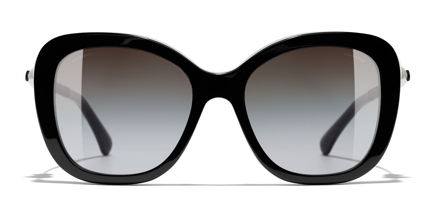 Chanel 5339H Sunglasses Black/Grey Square Women