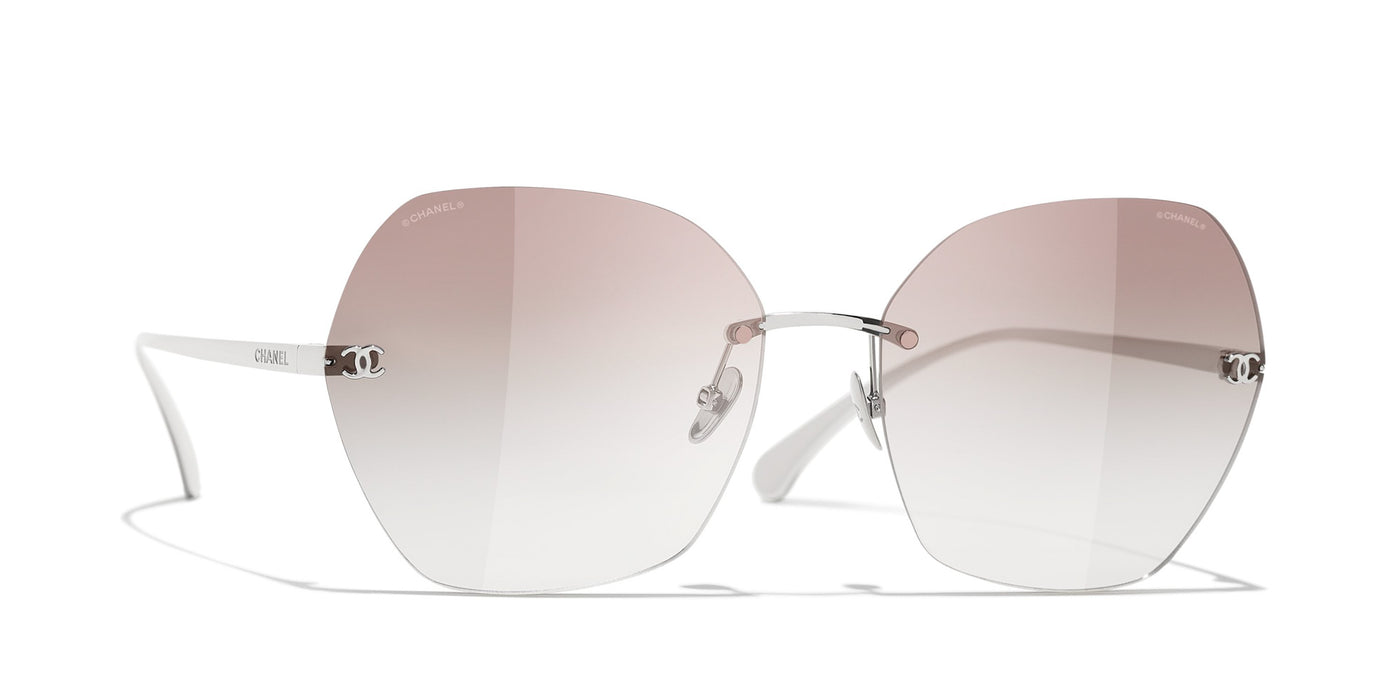 Sunglasses: Square Sunglasses, titanium — Fashion