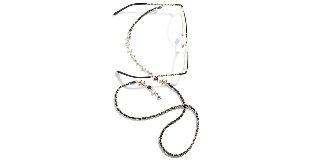 CHANEL 2205Q Butterfly Metal & Calfskin Glasses | Fashion