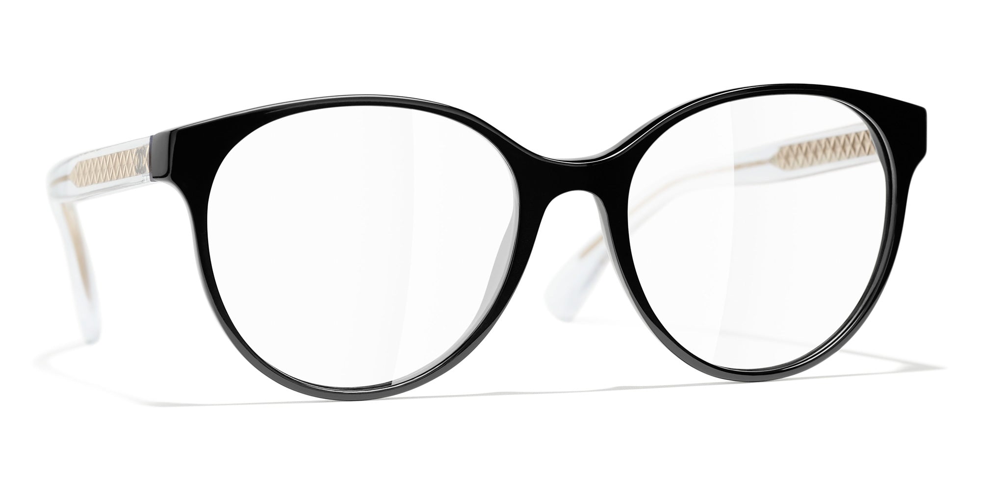 CHANEL 3401 Round Acetate Glasses | Fashion Eyewear
