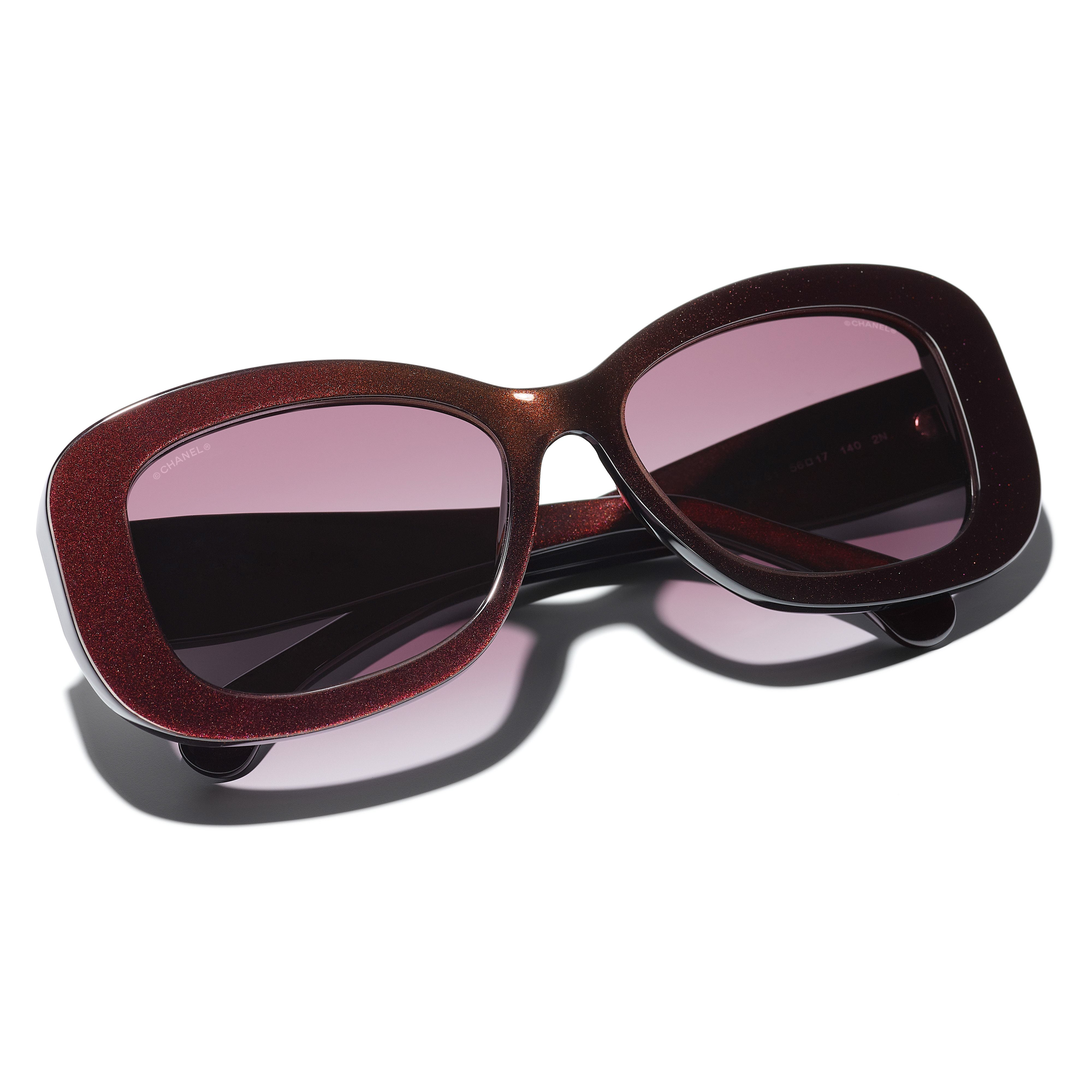 CHANEL CH5477 Womens Cats Eye Sunglasses Red at John Lewis  Partners