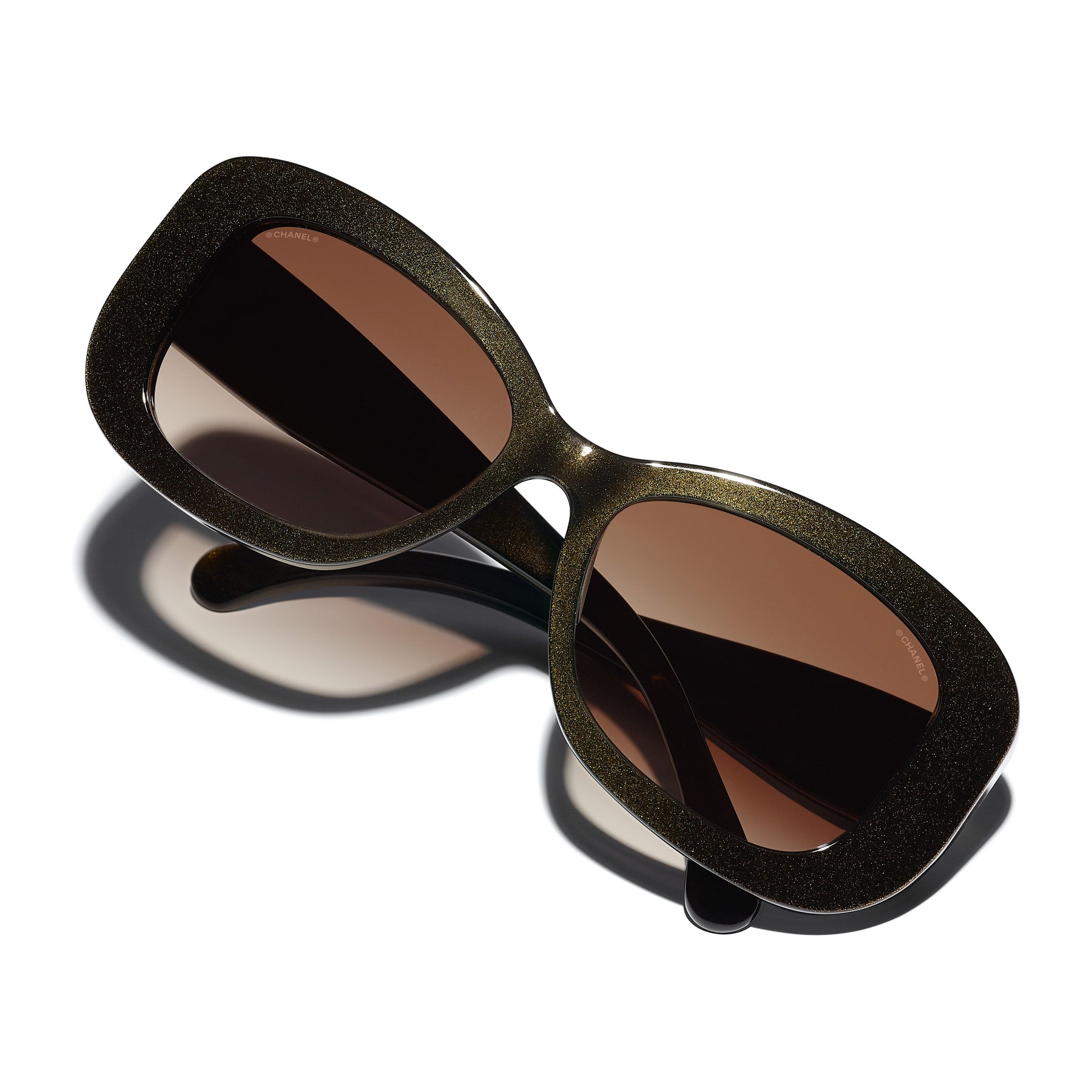 Sunglasses: Rectangle Sunglasses, acetate — Fashion