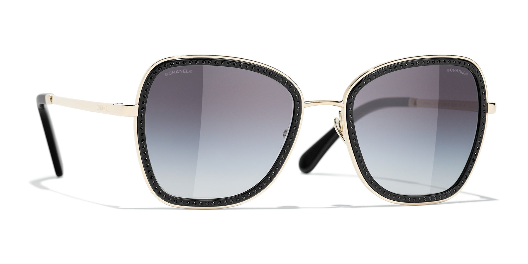 gold chanel sunglasses