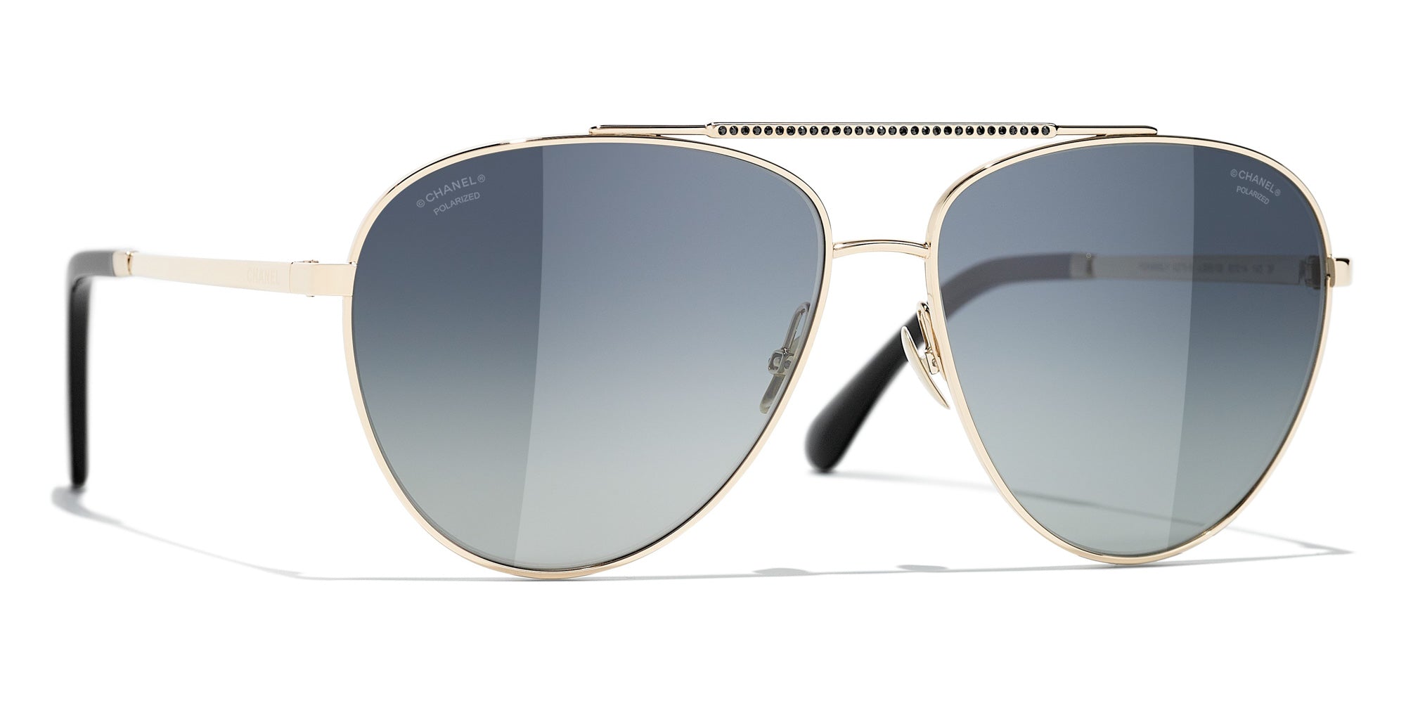 Chanel - Aviator sunglasses Golden Metal ref.1015758 - Joli Closet