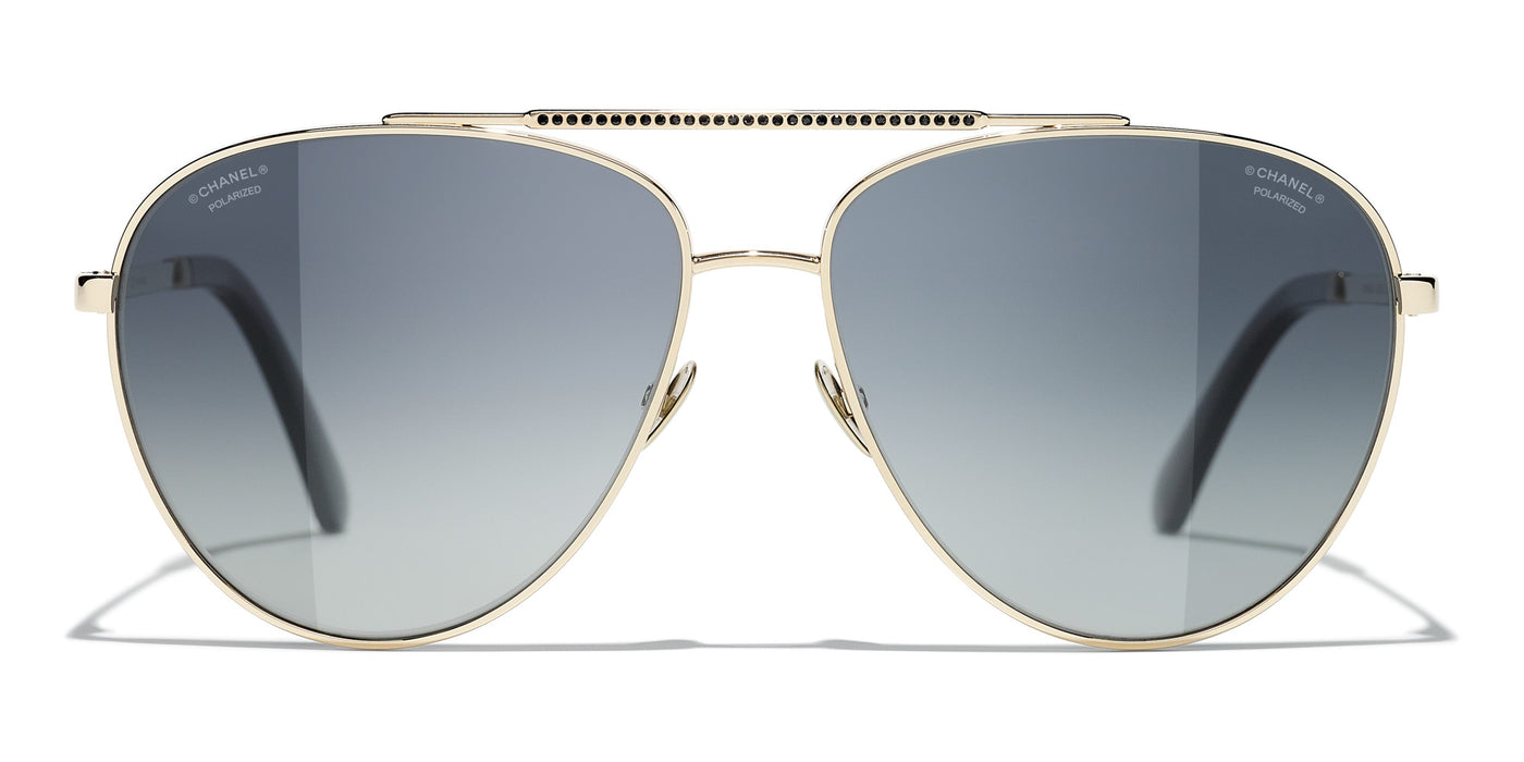 Chanel 4279B Gold & Black/Grey Gradient Polarised #colour_gold-black-grey-gradient-polarised