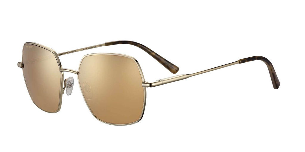 Serengeti Loy Shiny Light Gold/Brown Mirror #colour_shiny-light-gold-brown-mirror